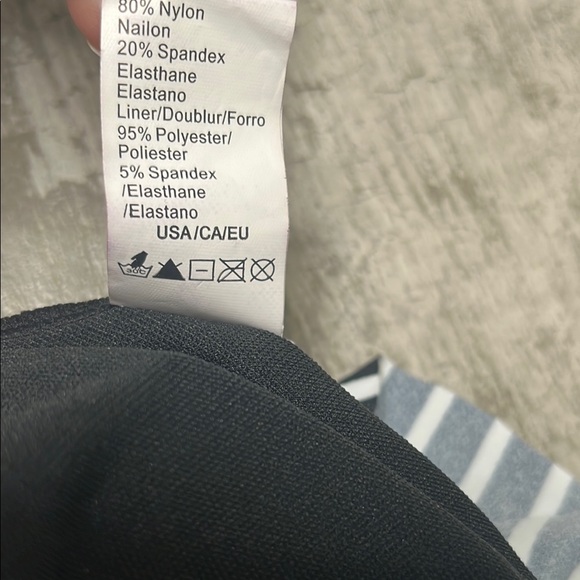 COCOSHIP Black and White Striped Swimsuit - Picture 5 of 5